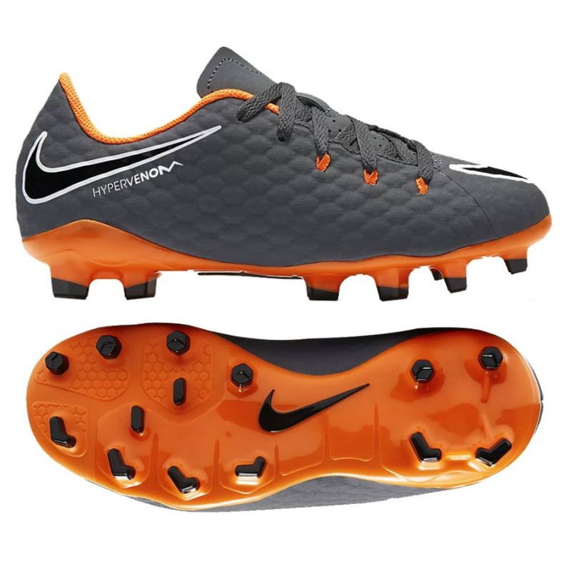Nike Hypervenom Phantom 3 Academy Jr AH7288-081 fotbollsskor mångfärgad grå