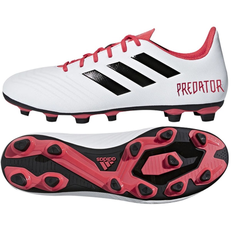 Adidas Predator 18.4 FxG M CM7669 fotbollsskor mångfärgad vit