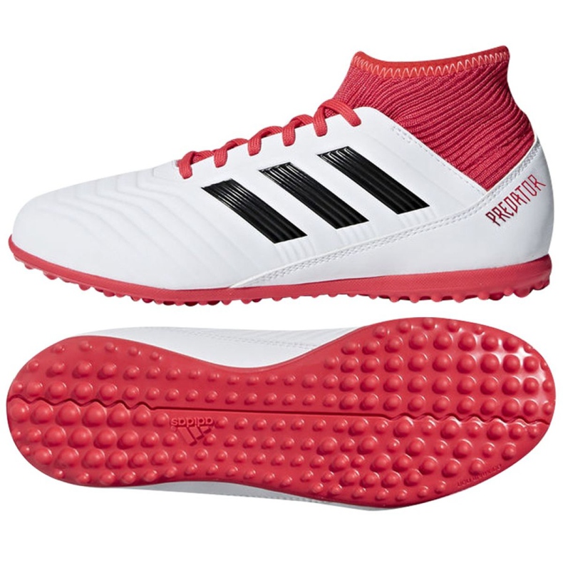 Adidas Predator Tango 18.3 Tf Jr CP9040 fotbollsskor mångfärgad vit