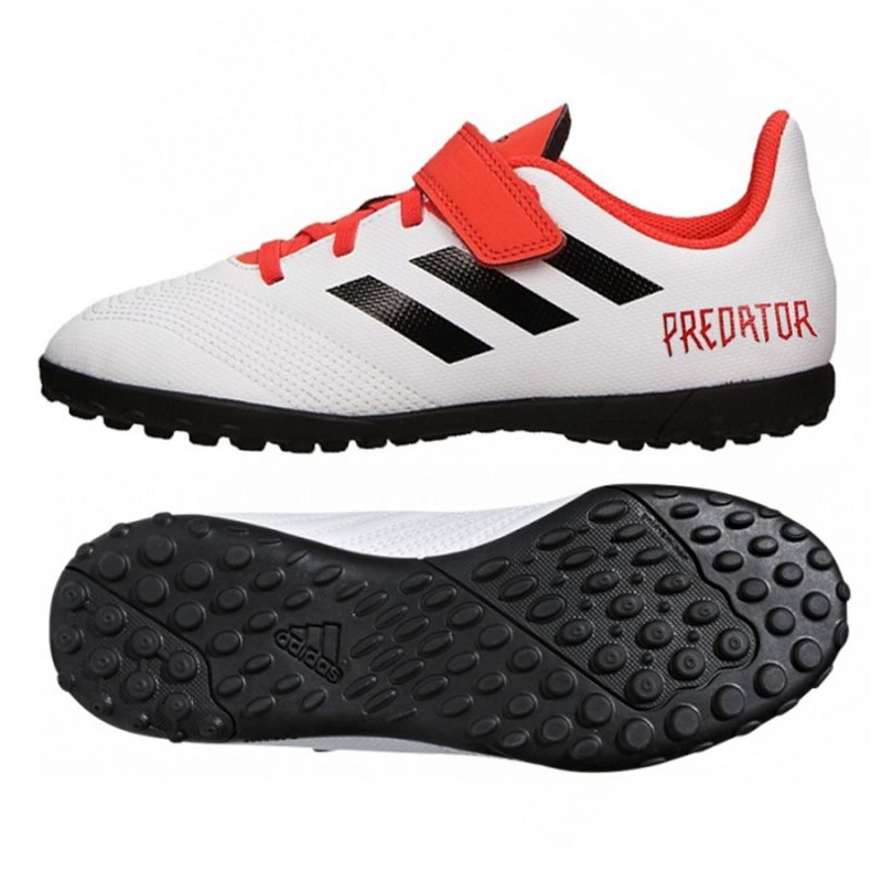 Adidas Predator Tango 18.4 fotbollsskor vit
