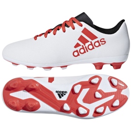 Adidas X 17.4 FxG Jr CP9015 fotbollsskor mångfärgad vit
