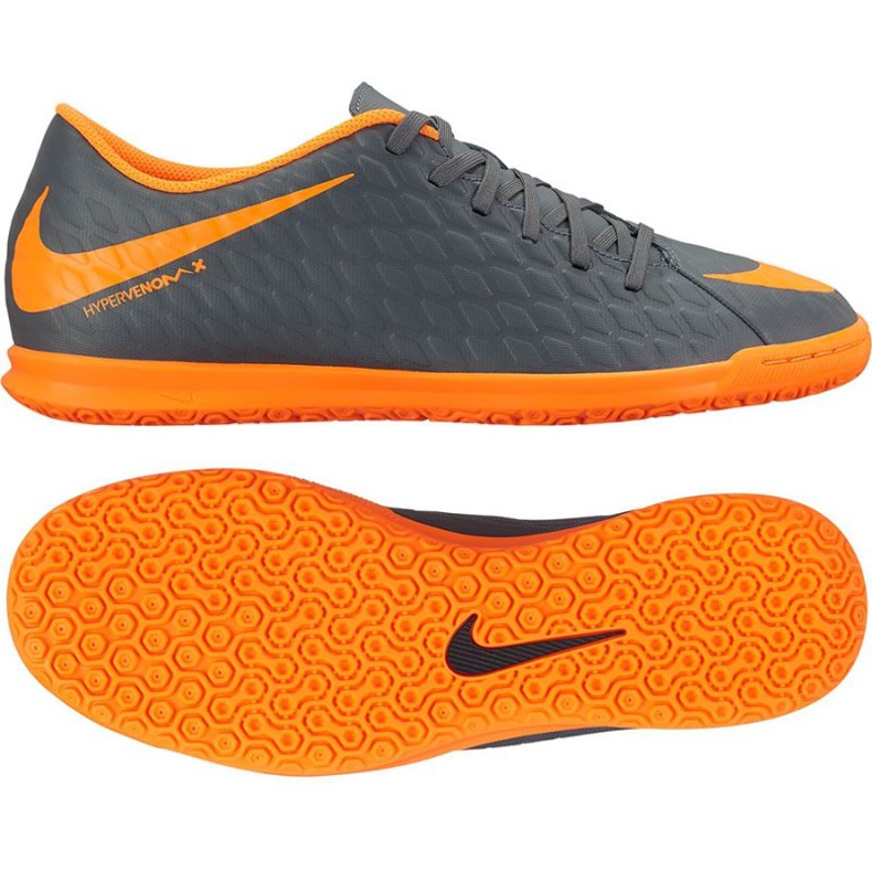 Inomhusskor Nike Hypervenom PhantomX Iii Club Ic M AH7280-081 mångfärgad grå