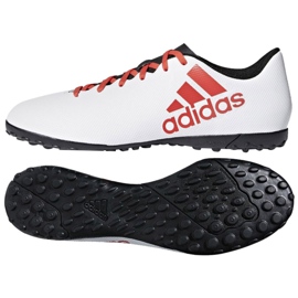 Adidas X Tango 17.4 Tf Jr CP9044 fotbollsskor mångfärgad vit