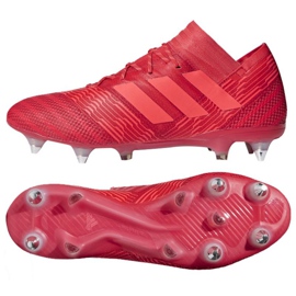 Adidas Nemeziz 17.1 Sg M CP8944 fotbollsskor röd röd