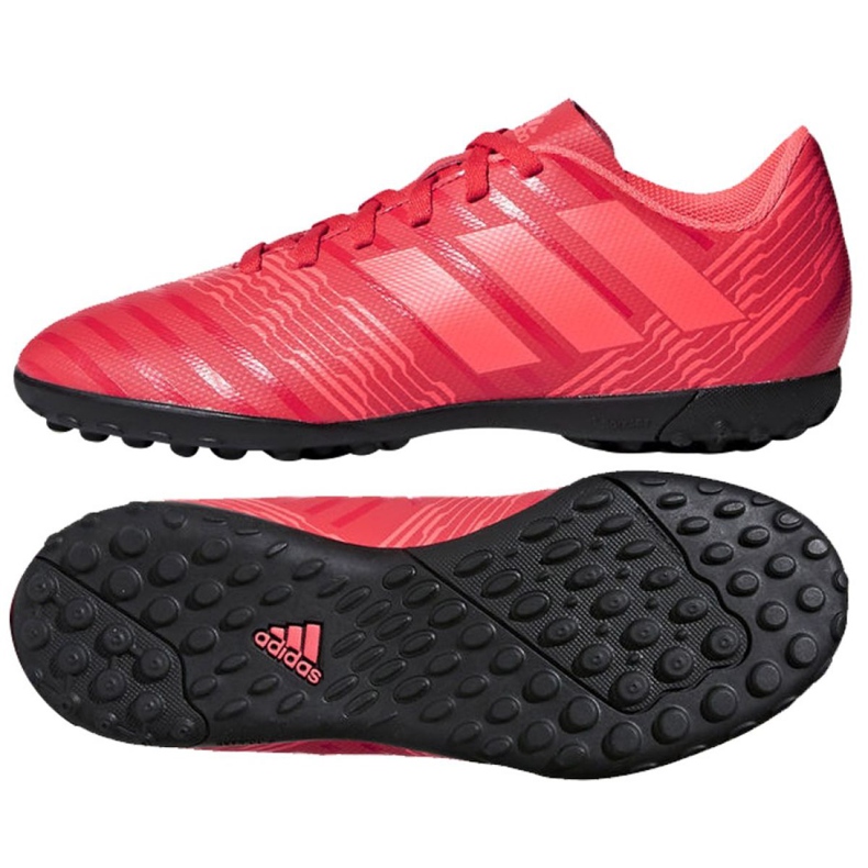 Adidas Nemeziz Tango 17.4 Tf Jr CP9215 fotbollsskor mångfärgad röd