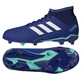 Adidas Predator 18.3 Fg Junior CP9012 fotbollsskor blå blå