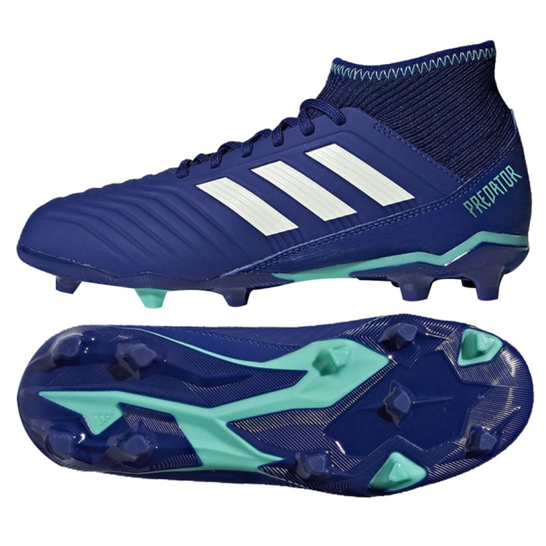 Adidas Predator 18.3 Fg Junior CP9012 fotbollsskor blå blå