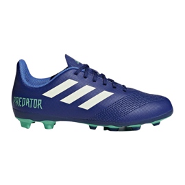 Adidas Predator 18.4 FxG Junior CP9242 fotbollsskor mångfärgad blå