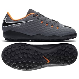 Nike Hypervenom PhantomX 3 Academy Tf Jr AH7294-081-S fotbollsskor grå grå
