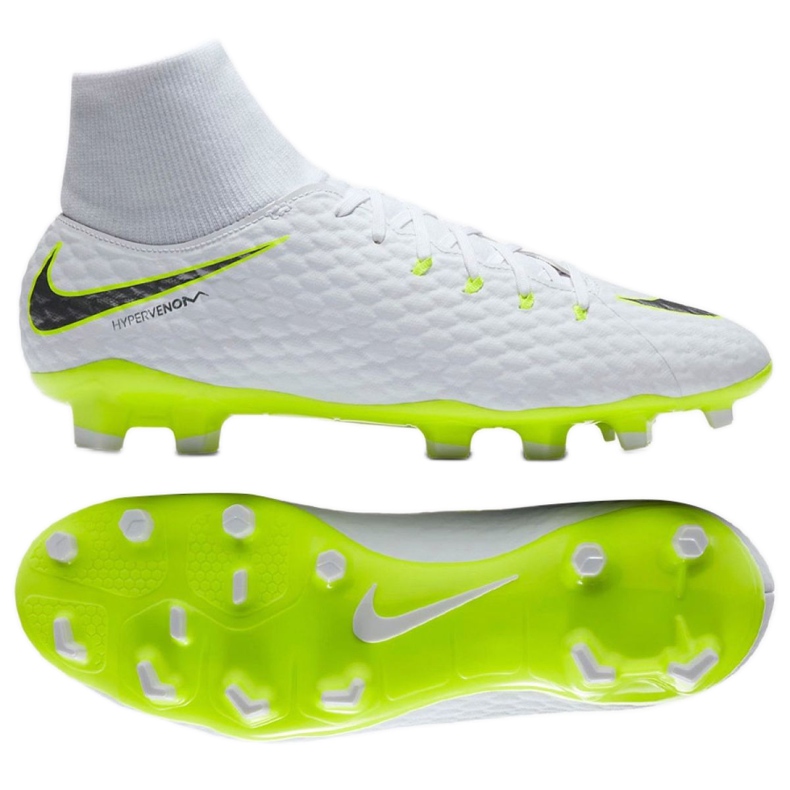 Nike Hypervenom Phantom 3 Academy Df Fg M AH7268-107 fotbollsskor mångfärgad vit