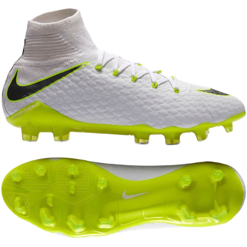 Nike Hypervenom Phantom 3 Pro Df Fg M AJ3802-107 fotbollsskor vit vit