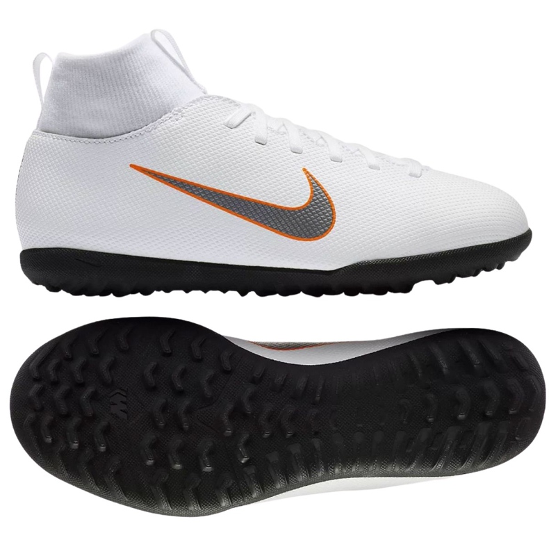 Nike Mercurial SuperflyX 6 Club Jr AH7345-107 fotbollsskor mångfärgad vit