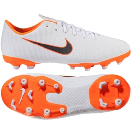Nike Mercurial Vapor 12 Academy Gs Mg Jr AH7347-107 fotbollsskor mångfärgad vit