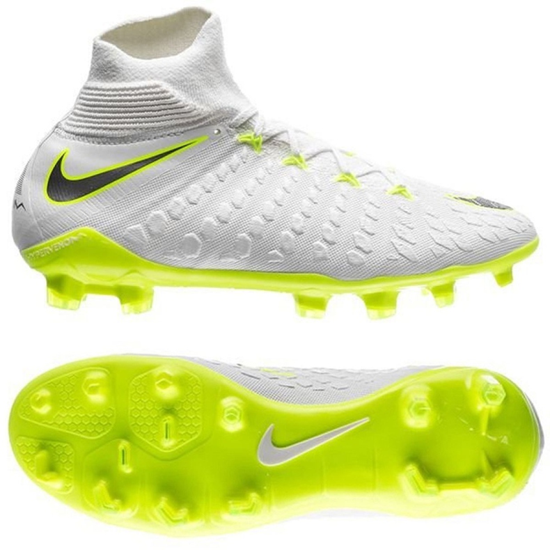 Nike Hypervenom Phantom 3 Elite Dynamic Fit Fg Jr AJ3791-107 fotbollsskor vit vit