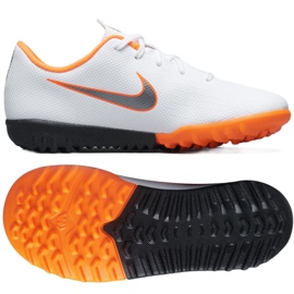 Nike Mercurial VaporX 12 Academy Tf Jr AH7353-107 fotbollsskor mångfärgad vit