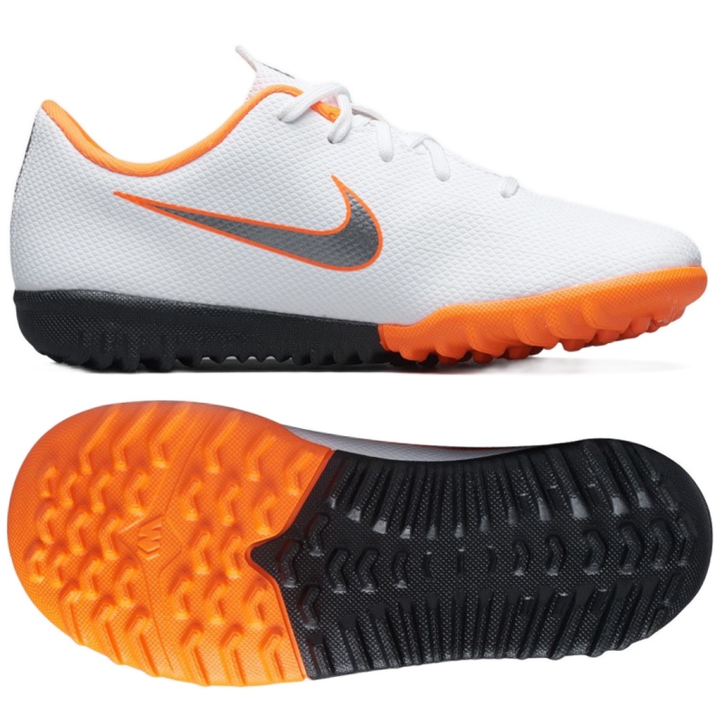 Nike Mercurial VaporX 12 Academy Tf Jr AH7353-107 fotbollsskor mångfärgad vit