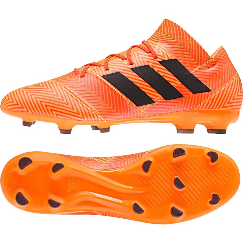 Adidas Nemeziz 18.2 Fg M DA9580 fotbollsskor mångfärgad orange