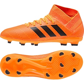Adidas Nemeziz 18.3 Fg Jr DB2352 fotbollsskor mångfärgad orange