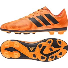 Adidas Nemeziz 18.4 FxG Jr DB2355 fotbollsskor mångfärgad orange
