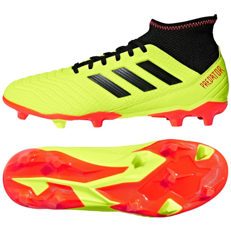 Adidas Predator 18.3 Fg M DB2003 fotbollsskor gul gul