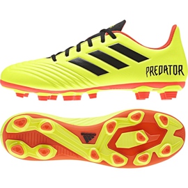 Adidas Predator 18.4 FxG M DB2005 fotbollsskor mångfärgad gul
