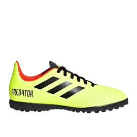 Adidas Predator Tango 18.4 Tf Jr DB2340 fotbollsskor gul gul
