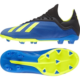 Adidas X 18.3 Fg Jr DB2416 fotbollsskor marinblå blå