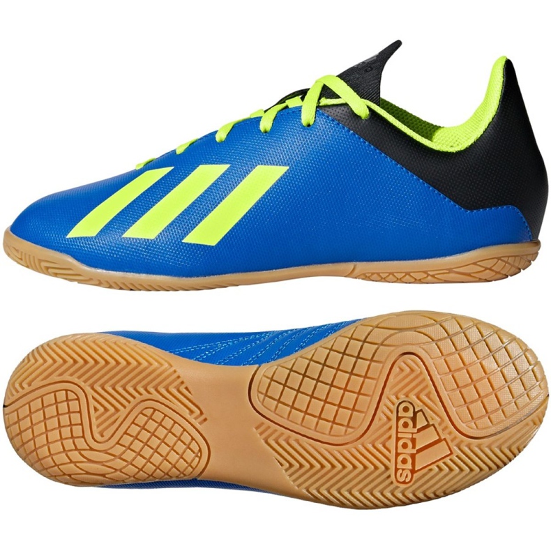 Adidas X Tango 18.4 In Jr DB2431 fotbollsskor marinblå marinblå