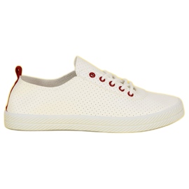 Kylie Openwork Tied Sneakers vit