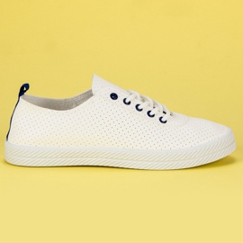 Kylie Openwork Tied Sneakers vit