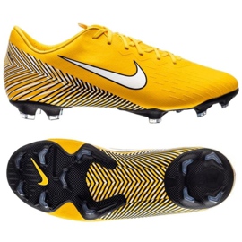 Nike Mercurial Vapor 12 Elite Neymar Fg Jr AR4091-710 fotbollsskor gul med om ł vol