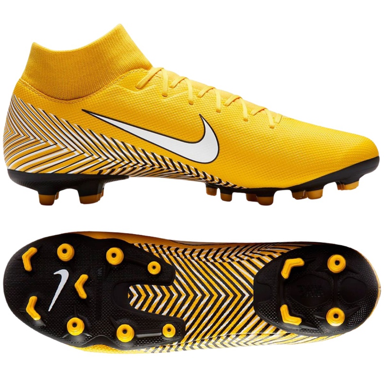 Nike Mercurial Neymar Superfly 6 Academy Mg M AO9466-710 fotbollsskor mångfärgad gul