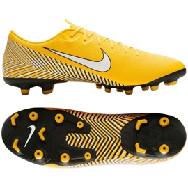 Nike Mercurial Vapor 12 Academy Neymar Mg M AO3131-710 fotbollsskor mångfärgad gul