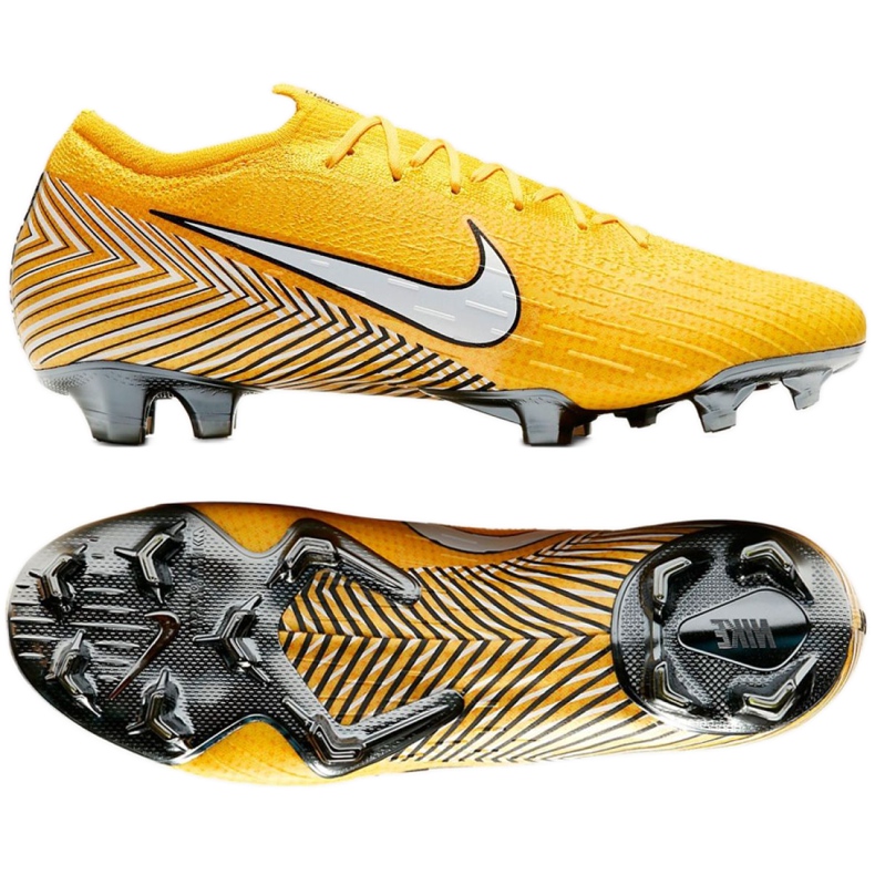 Nike Merurial Vapor 12 Elite Neymar Fg M AO3126-710 fotbollsskor gul gul