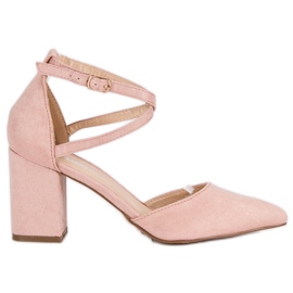 Seastar Pumpar med bälte rosa