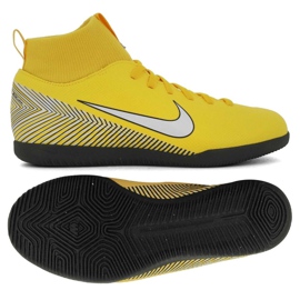 Inomhusskor Nike Mercurial SuperflyX 6 Club Neymar Ic Jr AO2891-710 mångfärgad gul