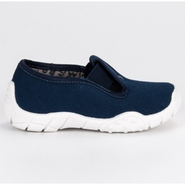 Raweks Hemlagade tofflor med ett elastiskt band blå