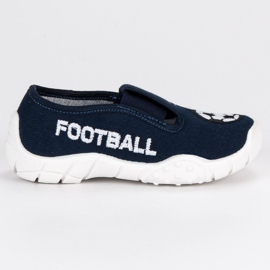 Raweks Hemlagade tofflor med ett elastiskt band blå