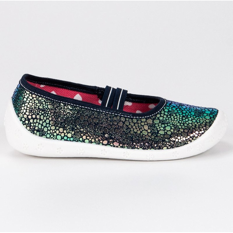 Raweks Blanka tofflor med ett elastiskt band grön