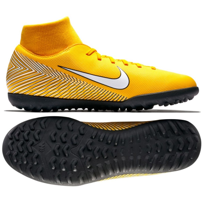 Nike Mercurial Neymar SuperflyX 6 Club Tf M AO3112-710 fotbollsskor gul gul
