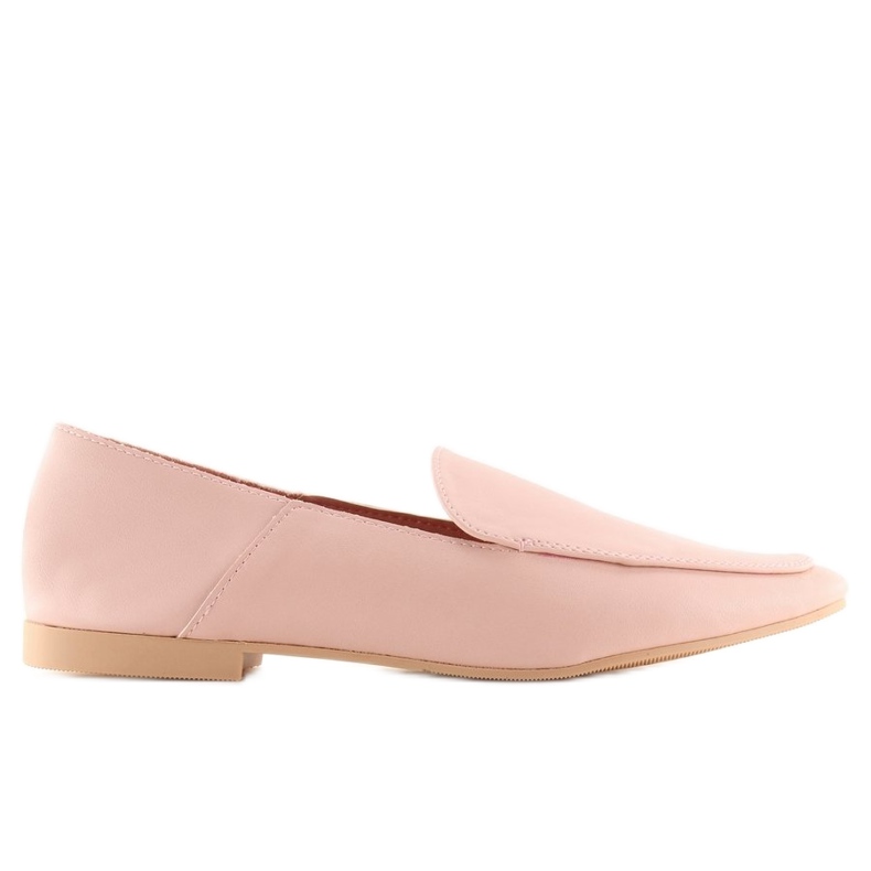 Mjuka loafers som kalvskinn 1182 Pink rosa
