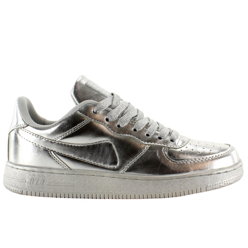 Sportskor galna färger B731 Silver grå