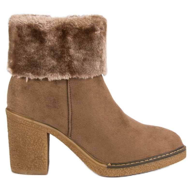 Seastar Mockaboots med päls svart brun