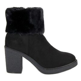 Seastar Mockaskor med päls svart