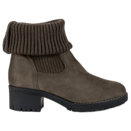 Seastar Slip-on höga stövlar grön