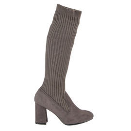 Seastar Monterade grå stövlar