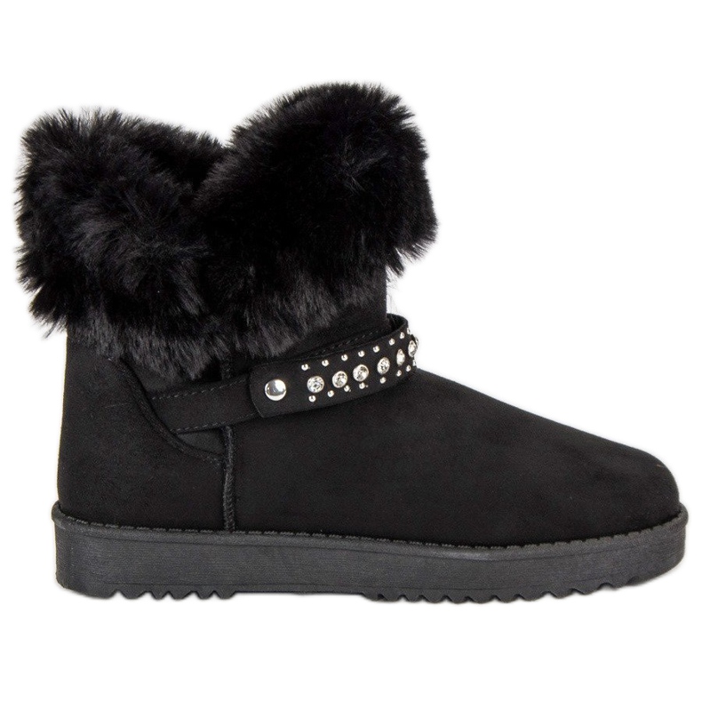 Seastar Mukluki med päls svart