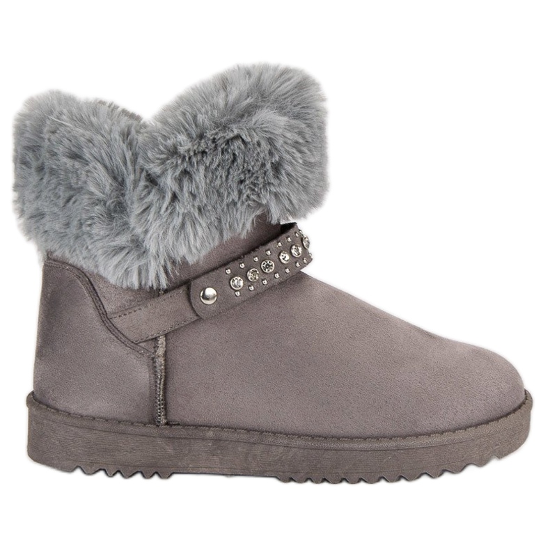 Seastar Mukluki med päls grå