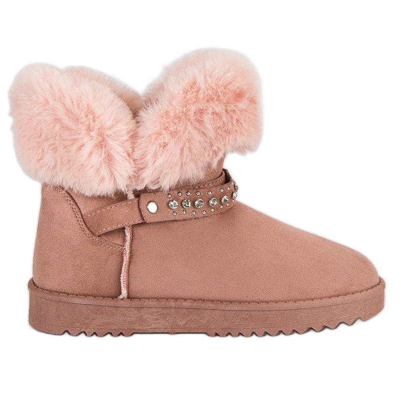 Seastar Mukluki med päls rosa