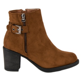 Small Swan Trendiga damskor brun